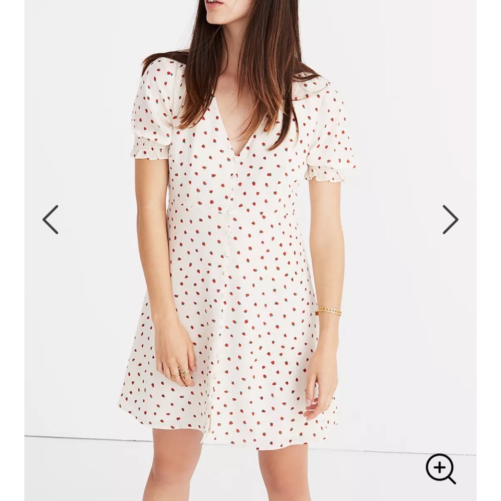 Madewell Strawberry Print Dress